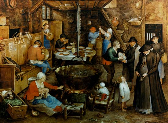 Der vornehme Besuch in der Bauernstube from Jan Brueghel d. Ä.