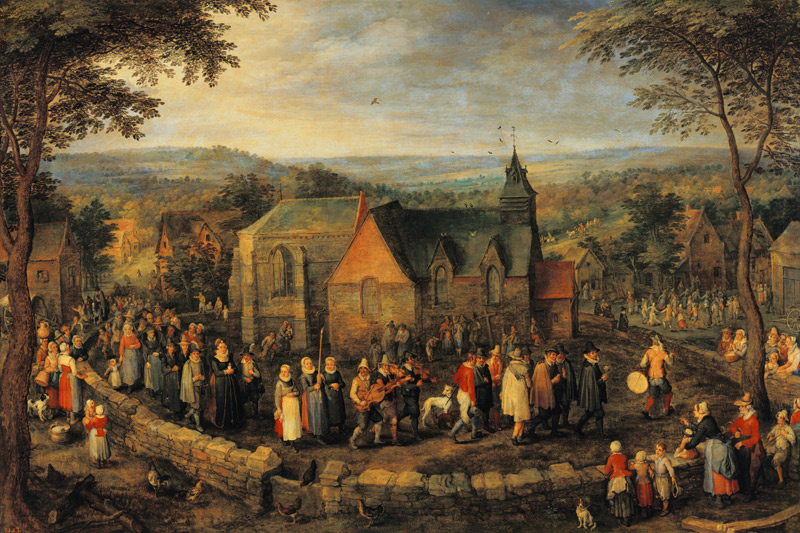 Der Hochzeitszug auf dem Lande from Jan Brueghel d. Ä.
