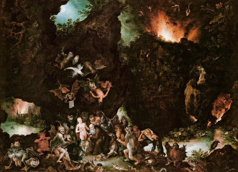 The Temptation of St. Anthony - Hell from Jan Brueghel d. Ä.