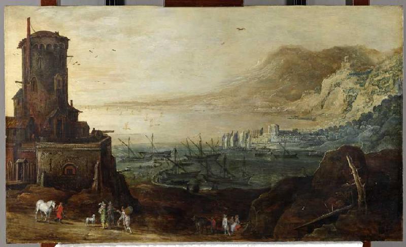 Hafenlandschaft mit Befestigungsturm from Jan Brueghel d. Ä.