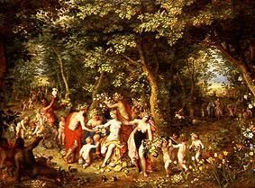 Der Überfluss, oder Huldigung an die Götter, oder Vier Jahreszeiten from Jan Brueghel d. Ä.