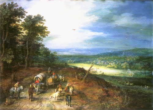 Weite Landschaft mit Reisenden from Jan Brueghel d. Ä.