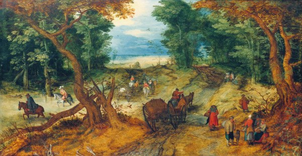 Jan Brueghel t.E. / Forest Road / c.1607 from Jan Brueghel d. J.