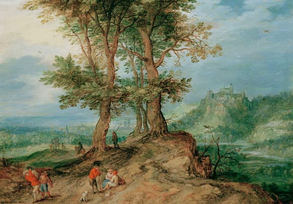 J.Brueghel d.E. / Road to the Market from Jan Brueghel d. J.