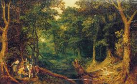 J.Brueghel d.Ä., Überfall im Wald