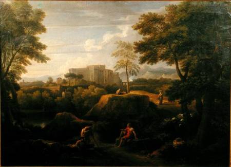 Landscape with figures from Jan Frans van Bloemen