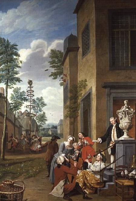 Villagers Merrymaking (one of a series of four) from Jan Josef Horemans II.