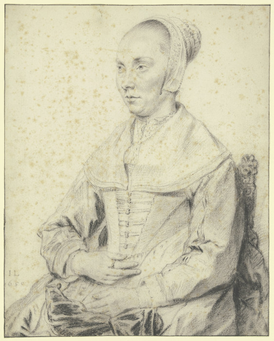 Bildnis einer in einem Sessel sitzenden Dame nach links from Jan Lievens