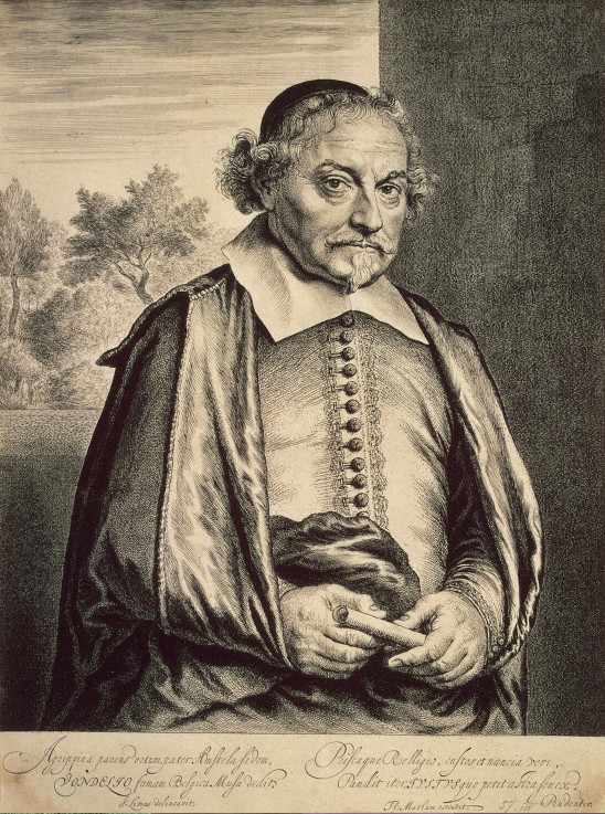 Portrait of the writer and playwright Joost van den Vondel (1587-1679) from Jan Lievens