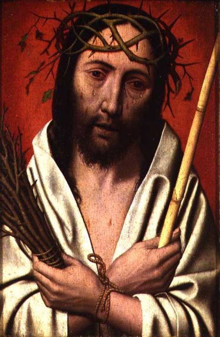 Christ Crowned with Thorns (oak panel) from Jan Mostaert