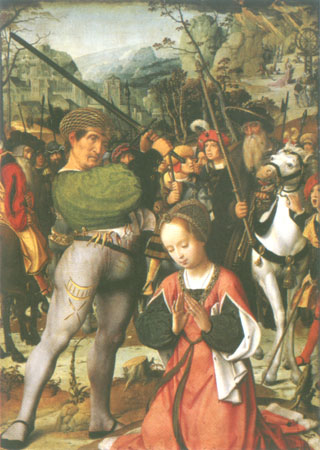 Die Enthauptung der hl. Katharina (Rechter Flügel eines Triptychons) from Jan Provost