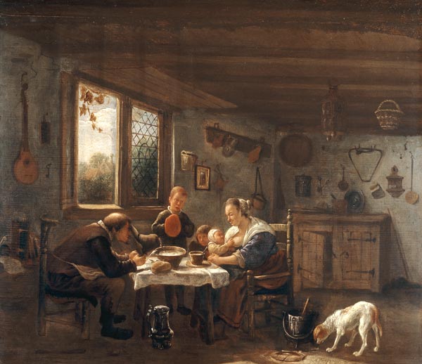 J.Steen, Das Tischgebet from Jan Steen
