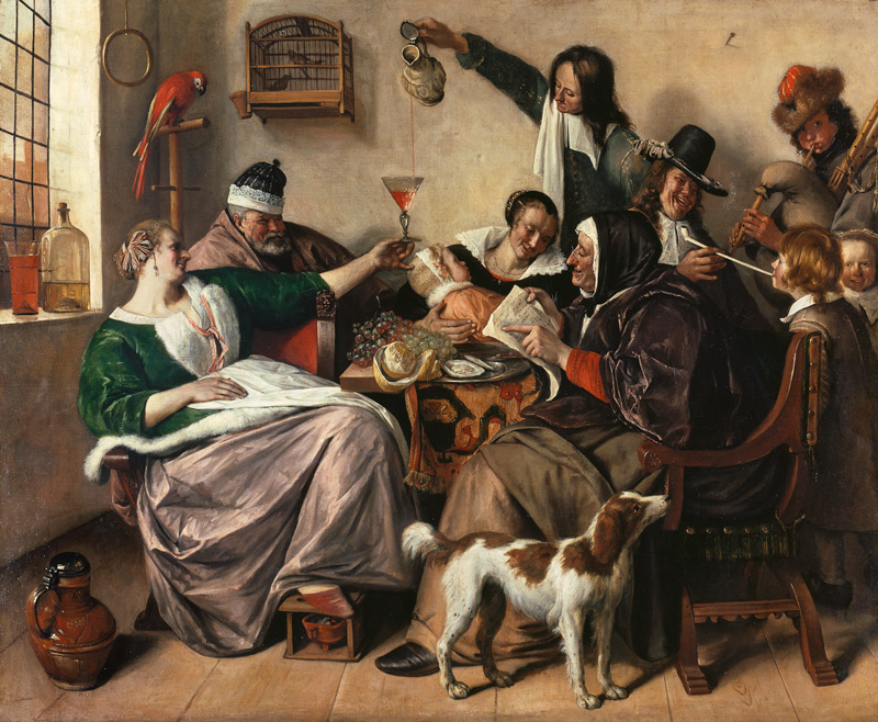 Fröhliche Gesellschaft (Die Familie des Malers) from Jan Steen