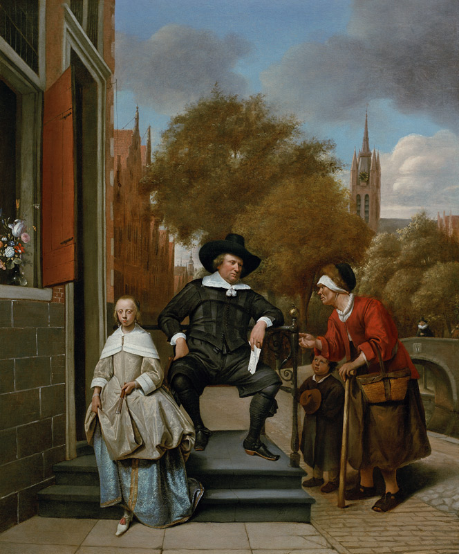 The Burgher of Delft and his Daughter from Jan Steen
