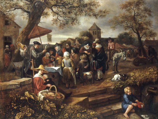 J.Steen, The Village quack / painting from Jan Steen