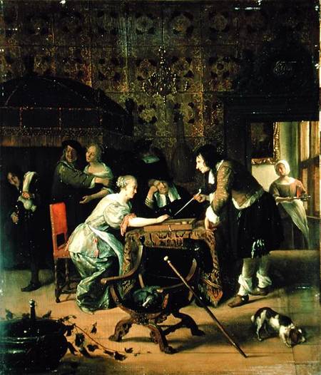 Playing Trick-Track from Jan Steen