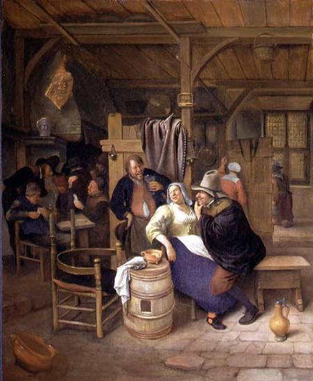 A Tavern Interior with Card Players from Jan Steen