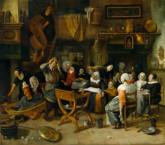 The Christening Feast from Jan Steen