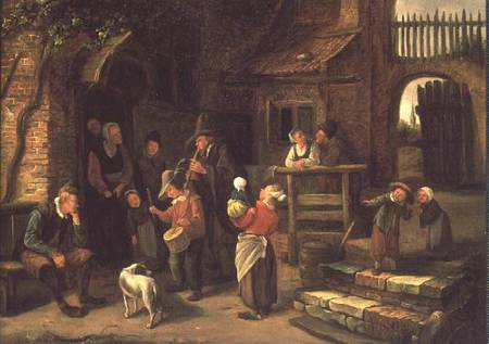 The Wandering Musicians (panel) from Jan Steen
