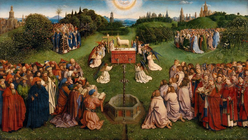Genter Altar - Lammanbetung from Jan van Eyck