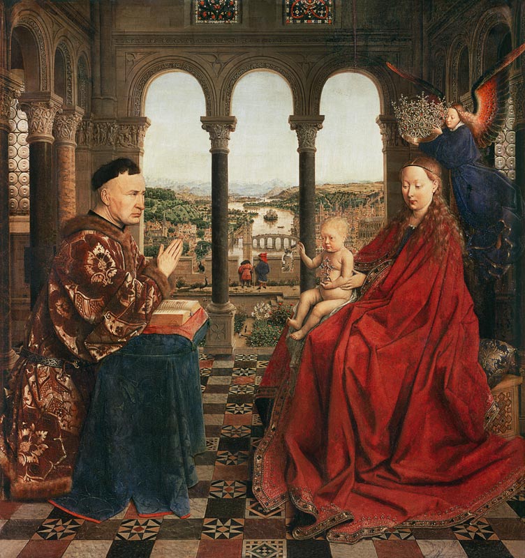 Madonna mit dem Kanzler Rolin from Jan van Eyck