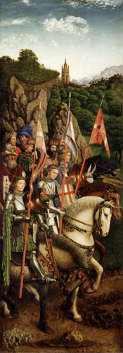 Genter Altar - Die Streiter Christi from Jan van Eyck