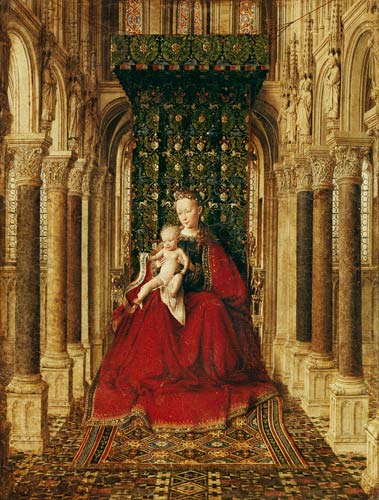 Madonna mit Kind. Mitteltafel eines Flügelaltärchens. from Jan van Eyck