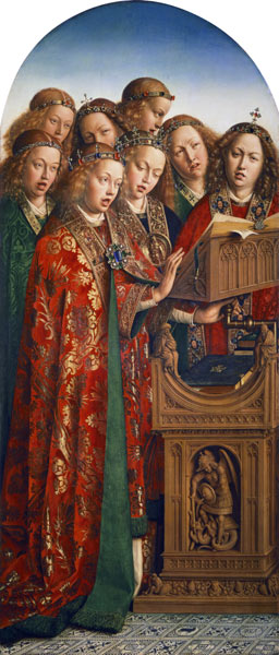 Genter Altar - Singende Engel from Jan van Eyck