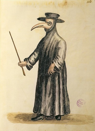 Venetian Doctor during the time of the plague from Jan van Grevenbroeck