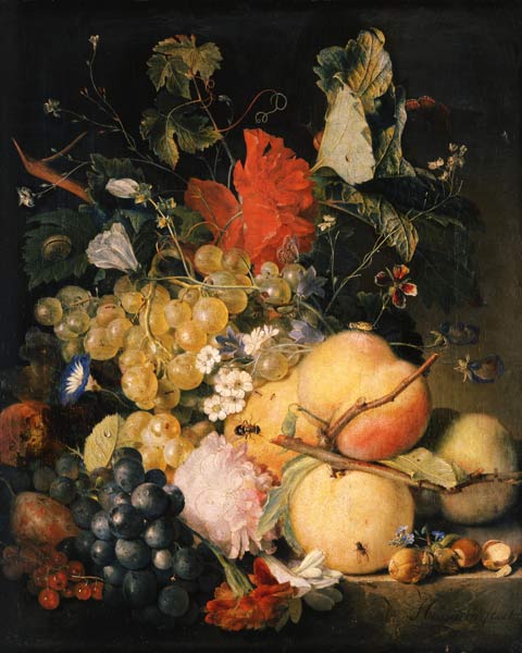 Früchte, Blumen und Insekten from Jan van Huysum
