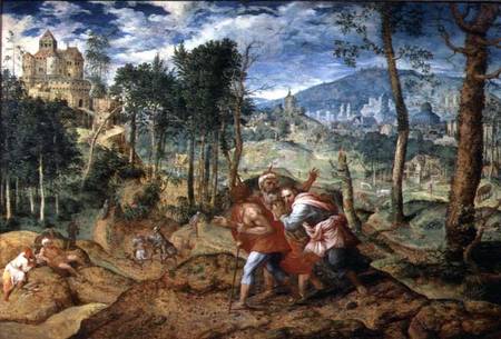 Christ on the Road to Emmaus from Jan van Mastel