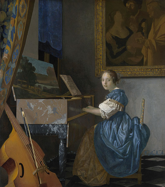 Dame am Spinett from Jan Vermeer van Delft