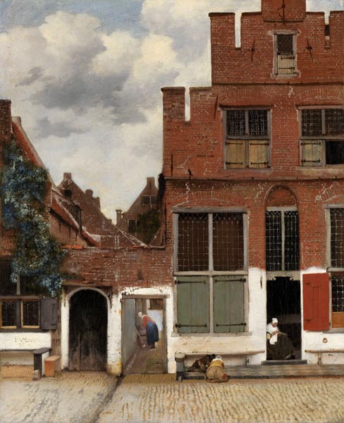 Die kleine Straße from Jan Vermeer van Delft