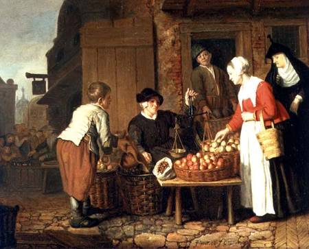 The Fruit Seller from Jan Victors