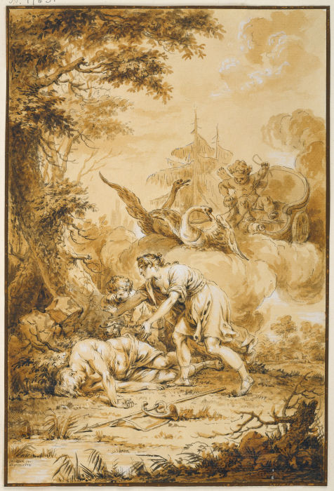 Venus und Adonis from Januarius Zick