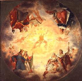 Glory of St. Genevieve, study for the cupola of the Pantheon