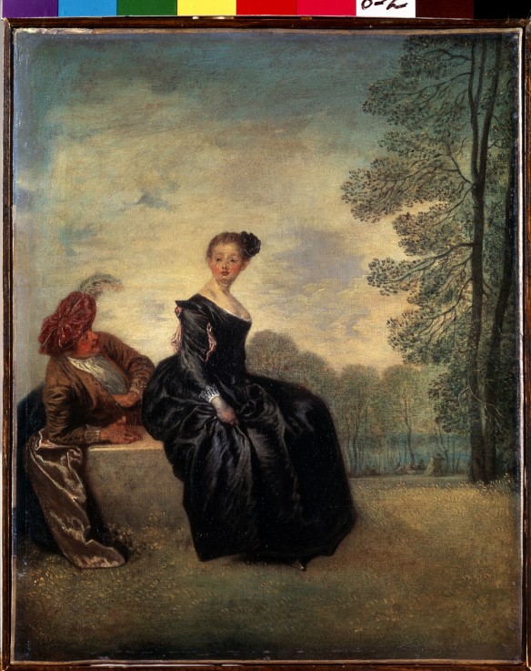 A capricious Woman (La Boudeuse) from Jean Antoine Watteau