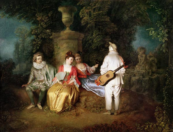 The Foursome, c.1713 from Jean Antoine Watteau