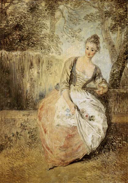 Die ungeduldige Verliebte from Jean-Antoine Watteau