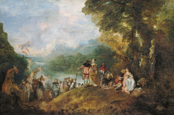 Die Einschiffung nach Kythera. from Jean-Antoine Watteau