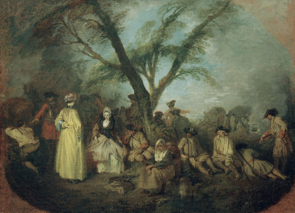 Antoine Watteau, Die Rast from Jean-Antoine Watteau