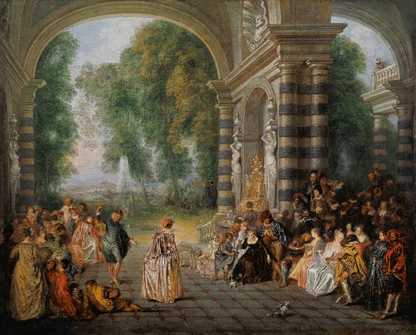 Das Ballvergnügen from Jean-Antoine Watteau