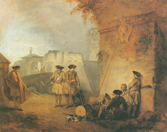 Das Tor von Valenciennes from Jean-Antoine Watteau