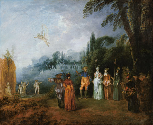 Die Einschiffung nach Kythera from Jean-Antoine Watteau