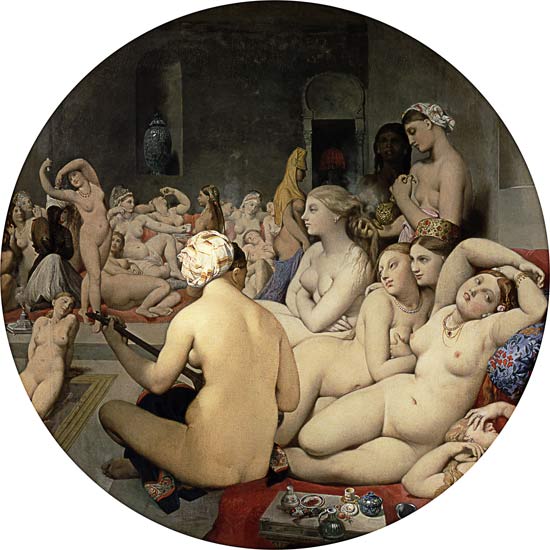 Das türkische Bad (Tondo) from Jean Auguste Dominique Ingres