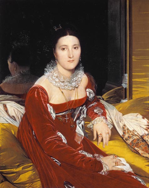 Portrait Marie Marcoz, spätere Vicomtesse de Senonnes from Jean Auguste Dominique Ingres