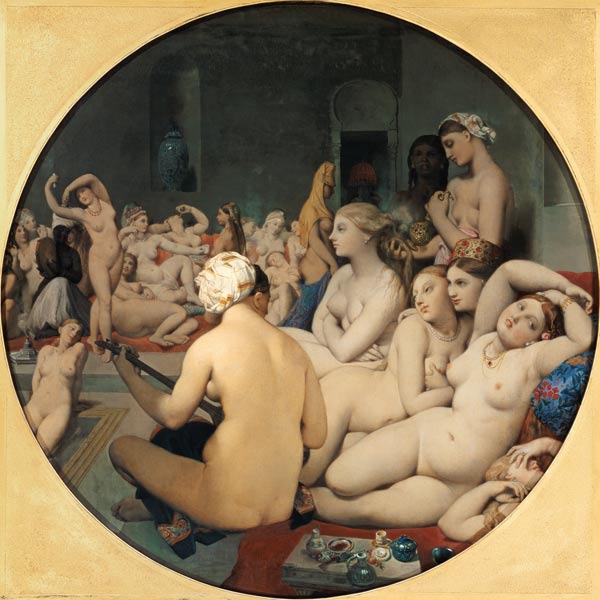 Das türkische Bad. from Jean Auguste Dominique Ingres