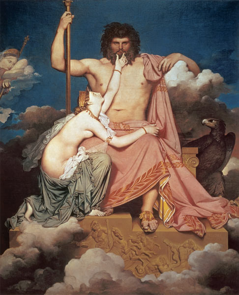 Jupiter and Thetis from Jean Auguste Dominique Ingres