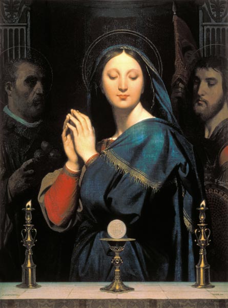 The Virgin with the Host from Jean Auguste Dominique Ingres