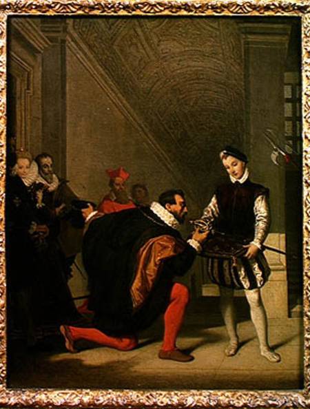 Don Pedro de Toledo (1484-1553) Kissing the Sword of Henry IV (1553-1610) from Jean Auguste Dominique Ingres